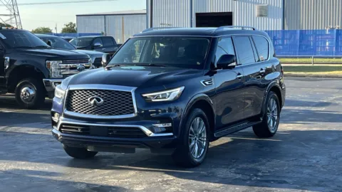 Blue 2024 INFINITI QX80 LUXE for sale in Alvin, TX