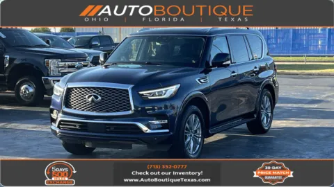 Blue 2024 INFINITI QX80 LUXE for sale in Alvin, TX