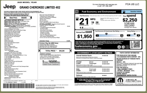 Photos of 2020 Jeep Grand Cherokee Limited for sale in Alvin, TX at Auto Boutique Texas