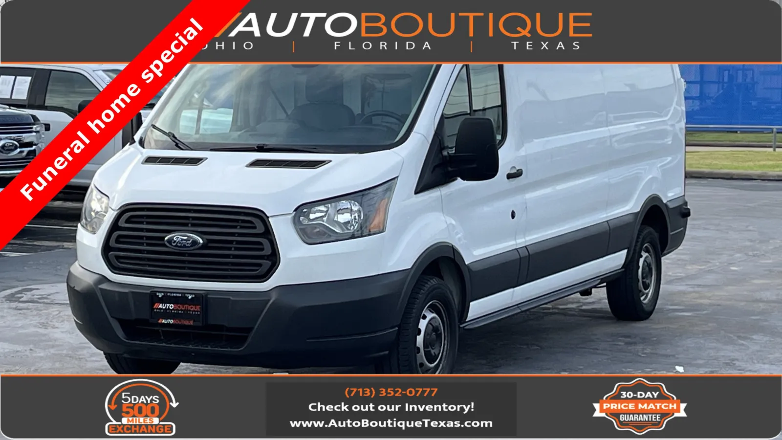 White 2017 Ford Transit Van 250 for sale in Alvin, TX