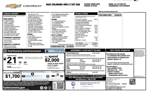 Photos of 2022 Chevrolet Colorado 4WD LT for sale in Alvin, TX at Auto Boutique Texas