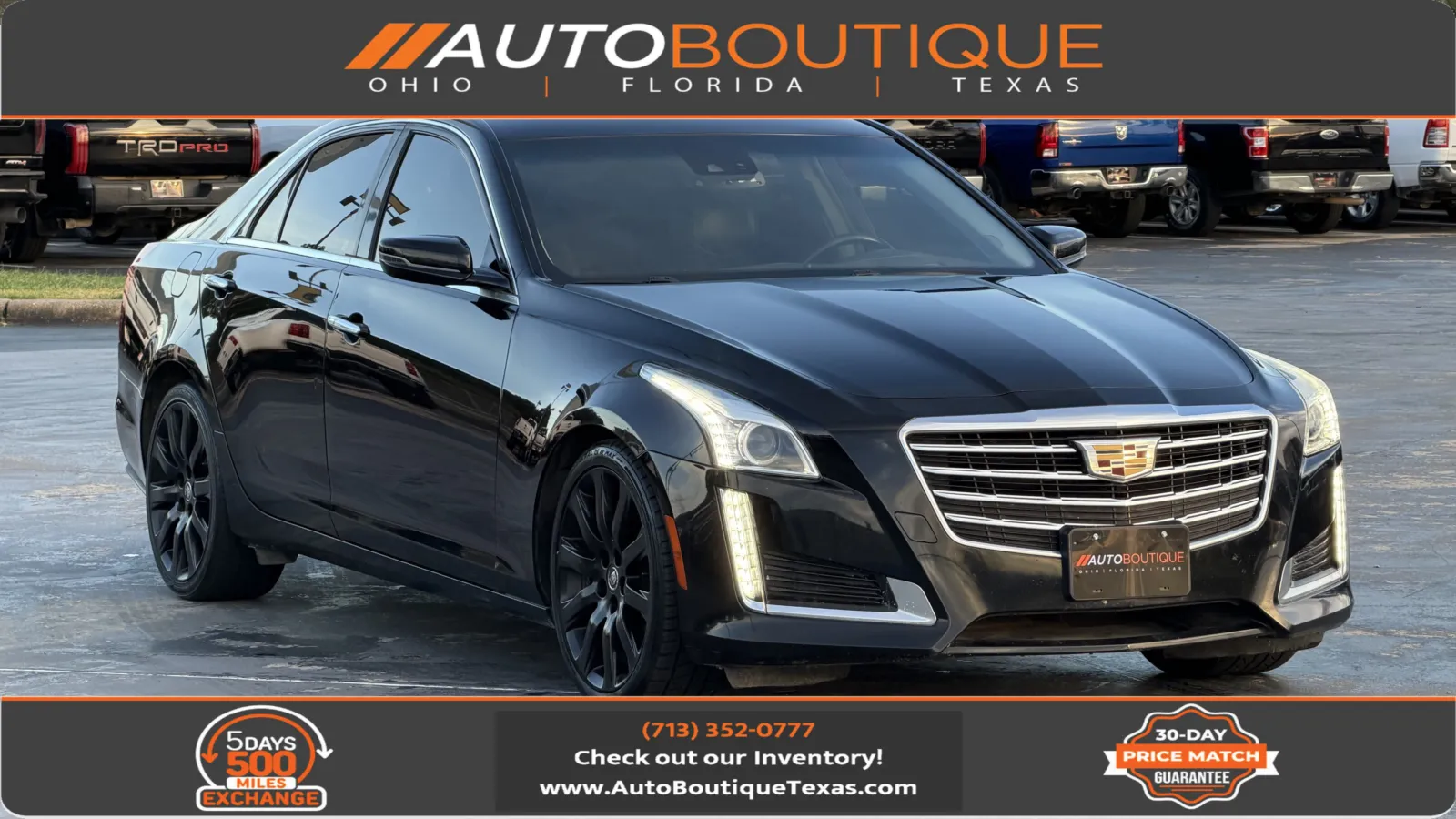 Black 2018 Cadillac CTS Sedan Luxury AWD for sale in Alvin, TX