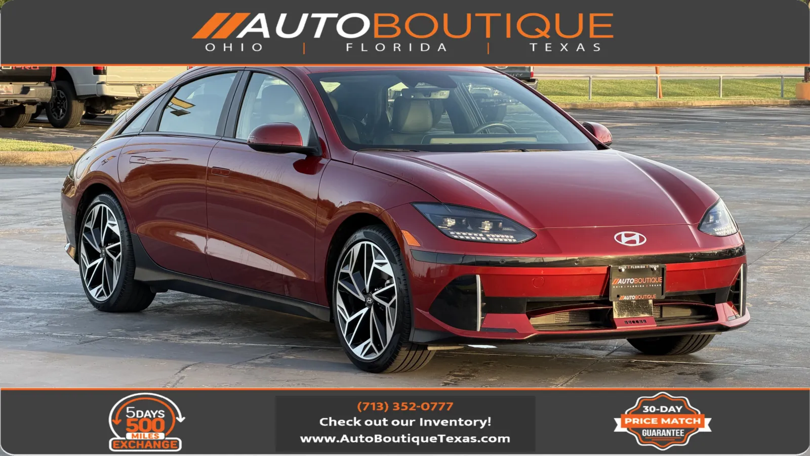 Red 2023 Hyundai IONIQ 6 SEL for sale in Alvin, TX