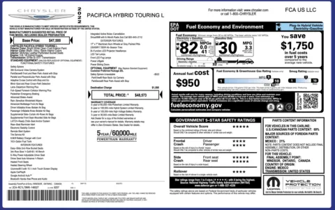 Photos of 2022 Chrysler Pacifica Hybrid Touring L for sale in Alvin, TX at Auto Boutique Texas