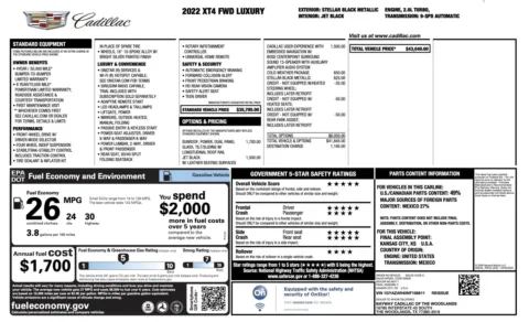 Photos of 2022 Cadillac XT4 FWD Luxury for sale in Alvin, TX at Auto Boutique Texas