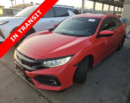 Red 2019 Honda Civic Hatchback Sport for sale in Alvin, TX