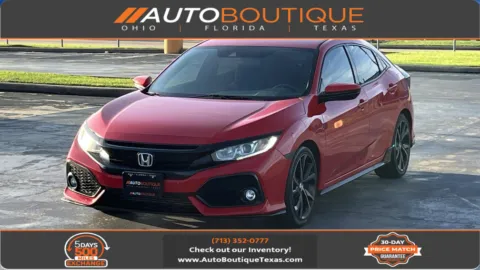 Red 2019 Honda Civic Hatchback Sport for sale in Alvin, TX