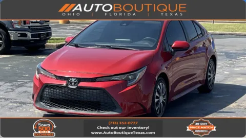 Red 2021 Toyota Corolla LE for sale in Alvin, TX