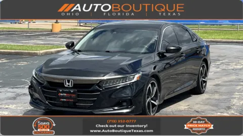 Black 2021 Honda Accord Sedan Sport SE for sale in Alvin, TX