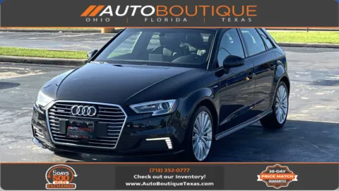 Black 2017 Audi A3 Sportback e-tron Premium for sale in Alvin, TX