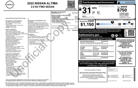 Photos of 2022 Nissan Altima 2.5 SV for sale in Alvin, TX at Auto Boutique Texas