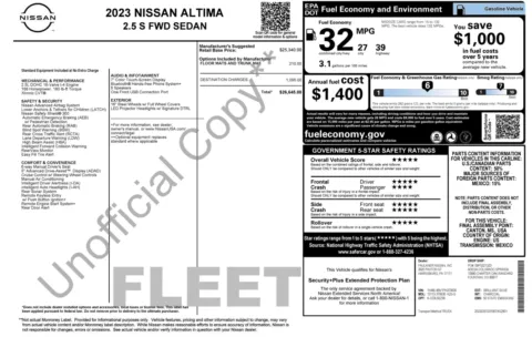 Photos of 2023 Nissan Altima 2.5 S for sale in Alvin, TX at Auto Boutique Texas