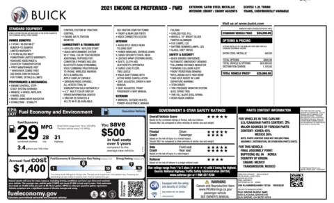 Photos of 2021 Buick Encore GX Preferred for sale in Alvin, TX at Auto Boutique Texas