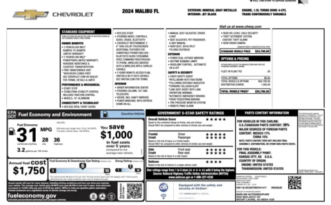 Photos of 2024 Chevrolet Malibu LS for sale in Alvin, TX at Auto Boutique Texas