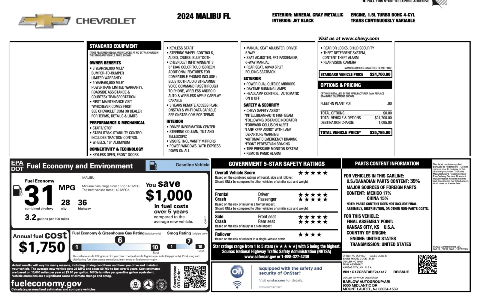 Chevrolet Malibu photo 4