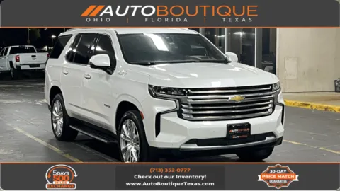 White 2022 Chevrolet Tahoe High Country for sale in Alvin, TX