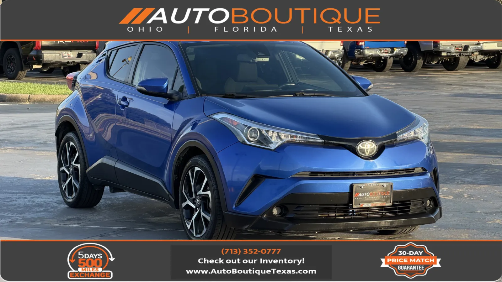 Blue 2018 Toyota C-HR XLE for sale in Alvin, TX