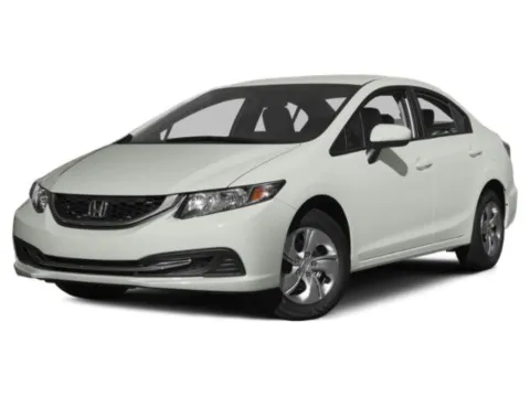 Red 2015 Honda Civic Sedan LX for sale in Alvin, TX