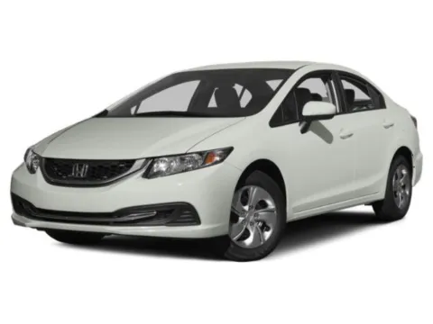 Red 2015 Honda Civic Sedan LX for sale in Alvin, TX