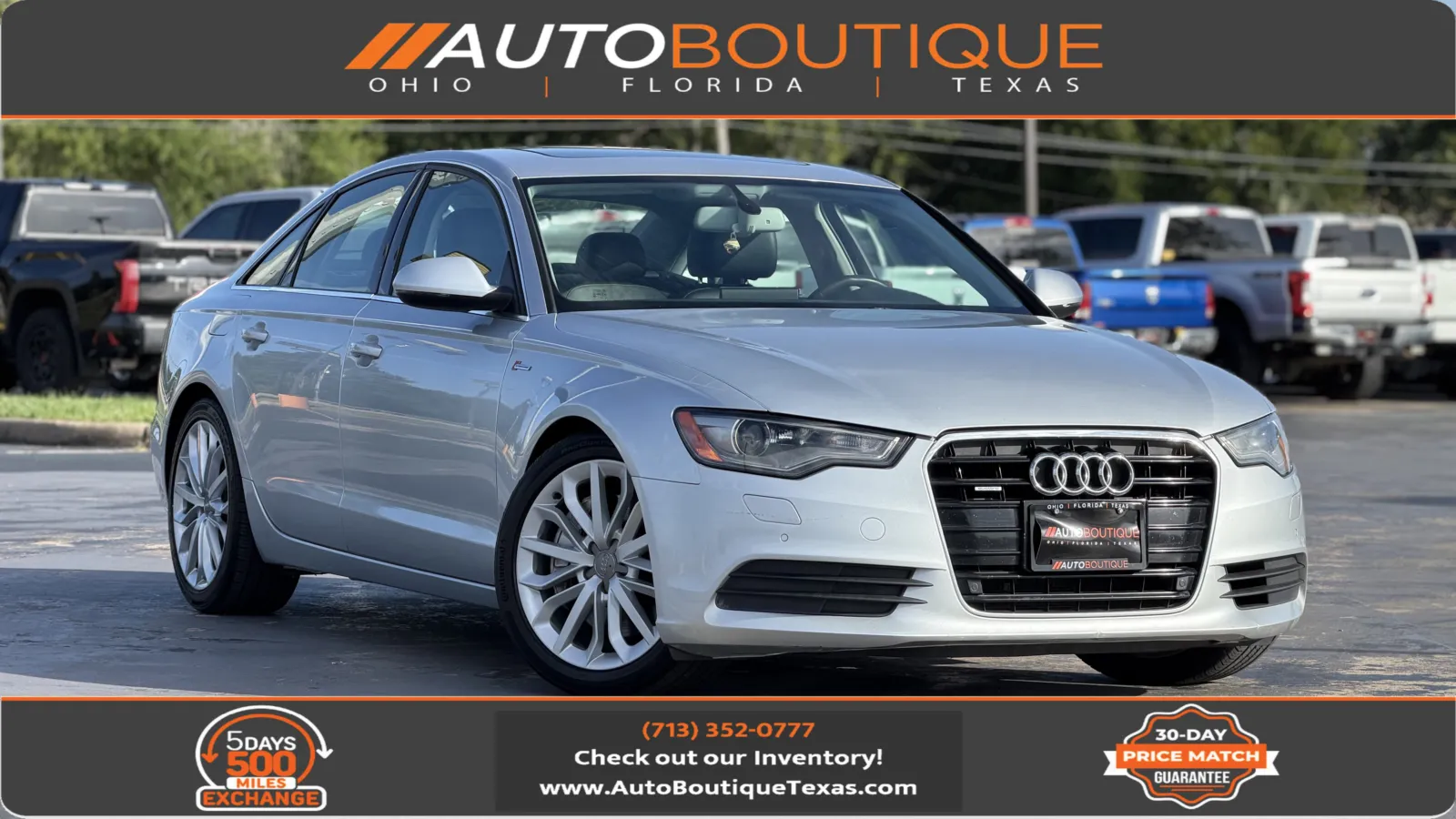 Silver 2012 Audi A6 3.0T Premium Plus for sale in Alvin, TX