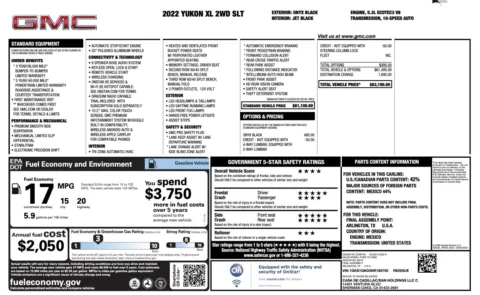 Photos of 2022 GMC Yukon XL SLT for sale in Alvin, TX at Auto Boutique Texas
