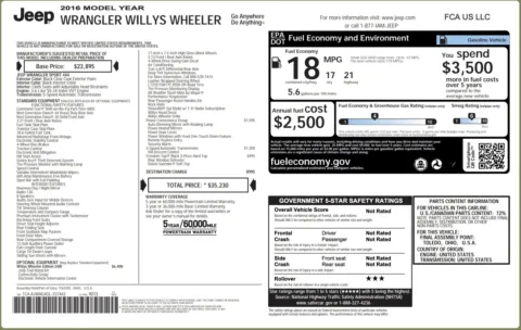 Photos of 2016 Jeep Wrangler Willys Wheeler for sale in Alvin, TX at Auto Boutique Texas