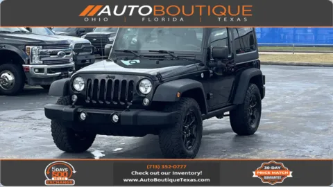 Black 2016 Jeep Wrangler Willys Wheeler for sale in Alvin, TX