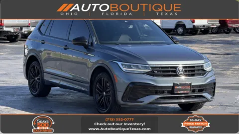 Gray 2022 Volkswagen Tiguan SE R-Line Black for sale in Alvin, TX