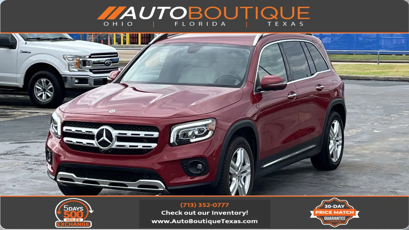 Red 2021 Mercedes-Benz GLB 250 for sale in Alvin, TX
