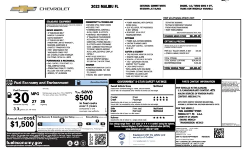Photos of 2023 Chevrolet Malibu LS for sale in Alvin, TX at Auto Boutique Texas