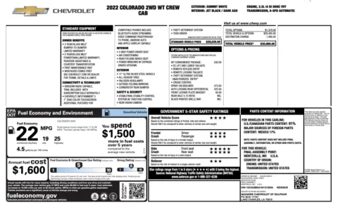 Photos of 2022 Chevrolet Colorado 2WD Work Truck for sale in Alvin, TX at Auto Boutique Texas