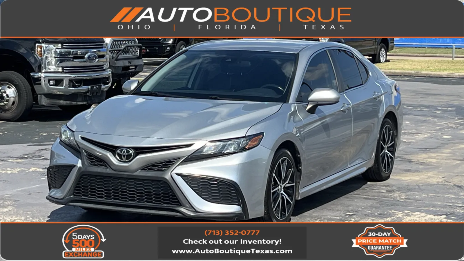 Silver 2021 Toyota Camry SE Nightshade for sale in Alvin, TX