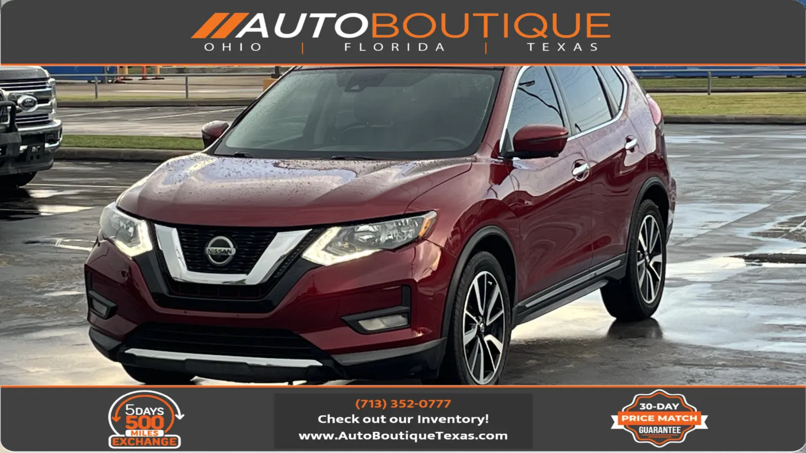 Red 2020 Nissan Rogue SL for sale in Alvin, TX