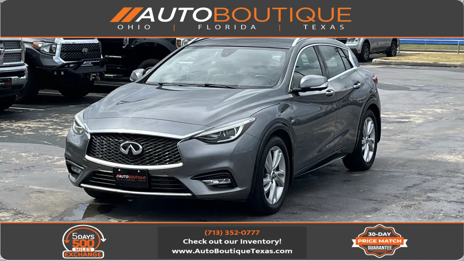 Gray 2019 INFINITI QX30 ESSENTIAL for sale in Alvin, TX