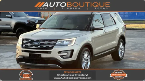 Gold 2017 Ford Explorer Limited for sale in Alvin, TX
