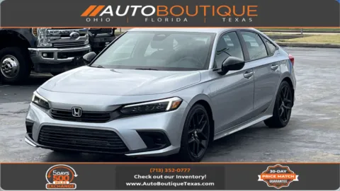 Silver 2022 Honda Civic Sedan Sport for sale in Alvin, TX