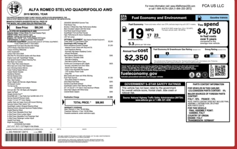 Photos of 2019 Alfa Romeo Stelvio Quadrifoglio for sale in Alvin, TX at Auto Boutique Texas