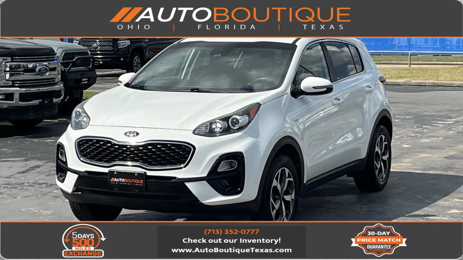 White 2020 Kia Sportage LX for sale in Alvin, TX