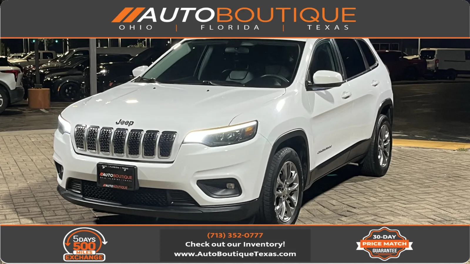 White 2020 Jeep Cherokee Latitude Plus for sale in Alvin, TX