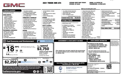 Photos of 2021 GMC Yukon AT4 for sale in Alvin, TX at Auto Boutique Texas