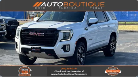 White 2021 GMC Yukon AT4 for sale in Alvin, TX