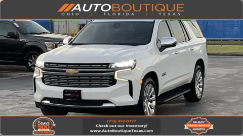 White 2021 Chevrolet Tahoe Premier for sale in Alvin, TX