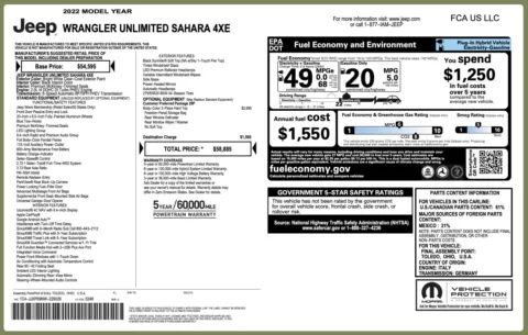 Photos of 2022 Jeep Wrangler 4xe Unlimited Sahara for sale in Alvin, TX at Auto Boutique Texas