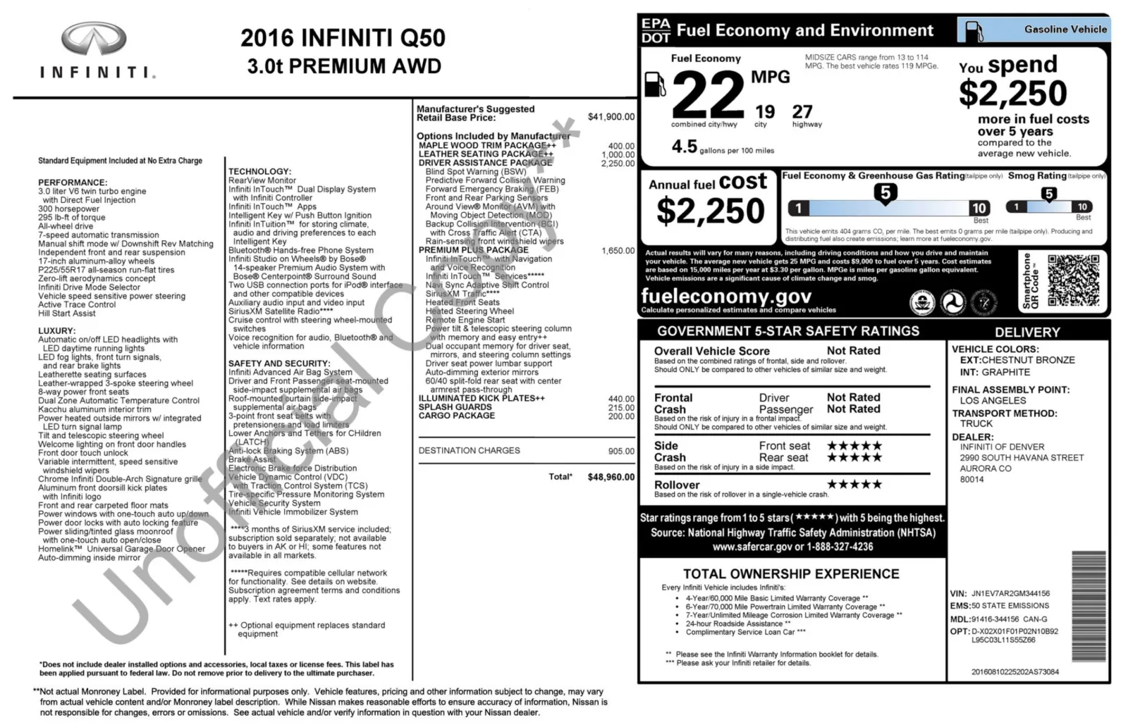Infiniti Q50 photo 14