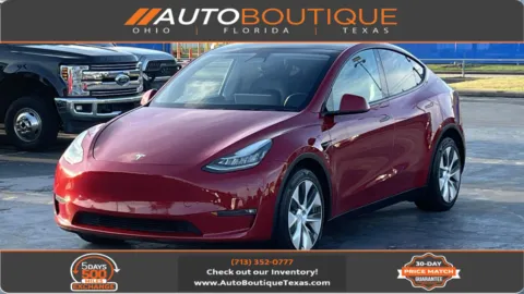 Red 2022 Tesla Model Y Long Range for sale in Alvin, TX