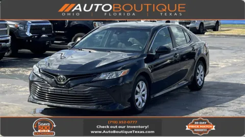 Black 2018 Toyota Camry L for sale in Alvin, TX