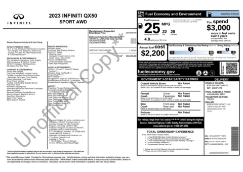 Photos of 2023 INFINITI QX50 SPORT for sale in Alvin, TX at Auto Boutique Texas