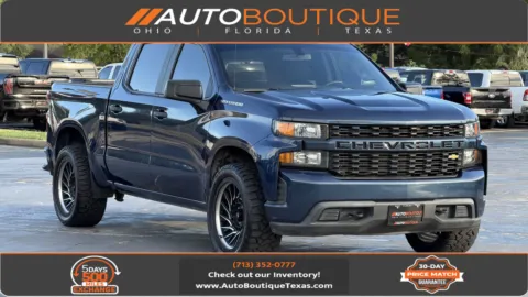 Blue 2019 Chevrolet Silverado 1500 Custom for sale in Alvin, TX