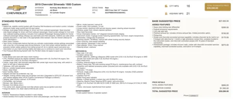 Photos of 2019 Chevrolet Silverado 1500 Custom for sale in Alvin, TX at Auto Boutique Texas