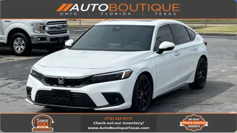 White 2023 Honda Civic Hatchback Sport Touring for sale in Alvin, TX